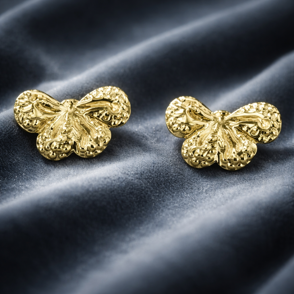 Golden Petal Studs
