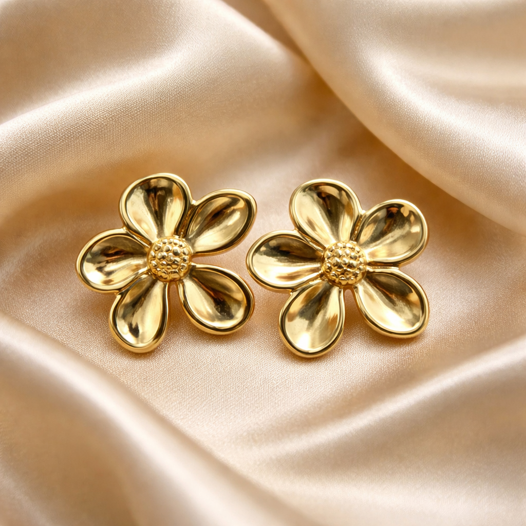 Golden Bloom Studs