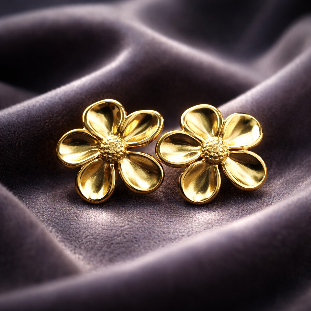 Golden Bloom Studs