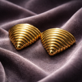 Golden Ripple Studs