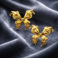 Golden Flutter Butterfly Earrings