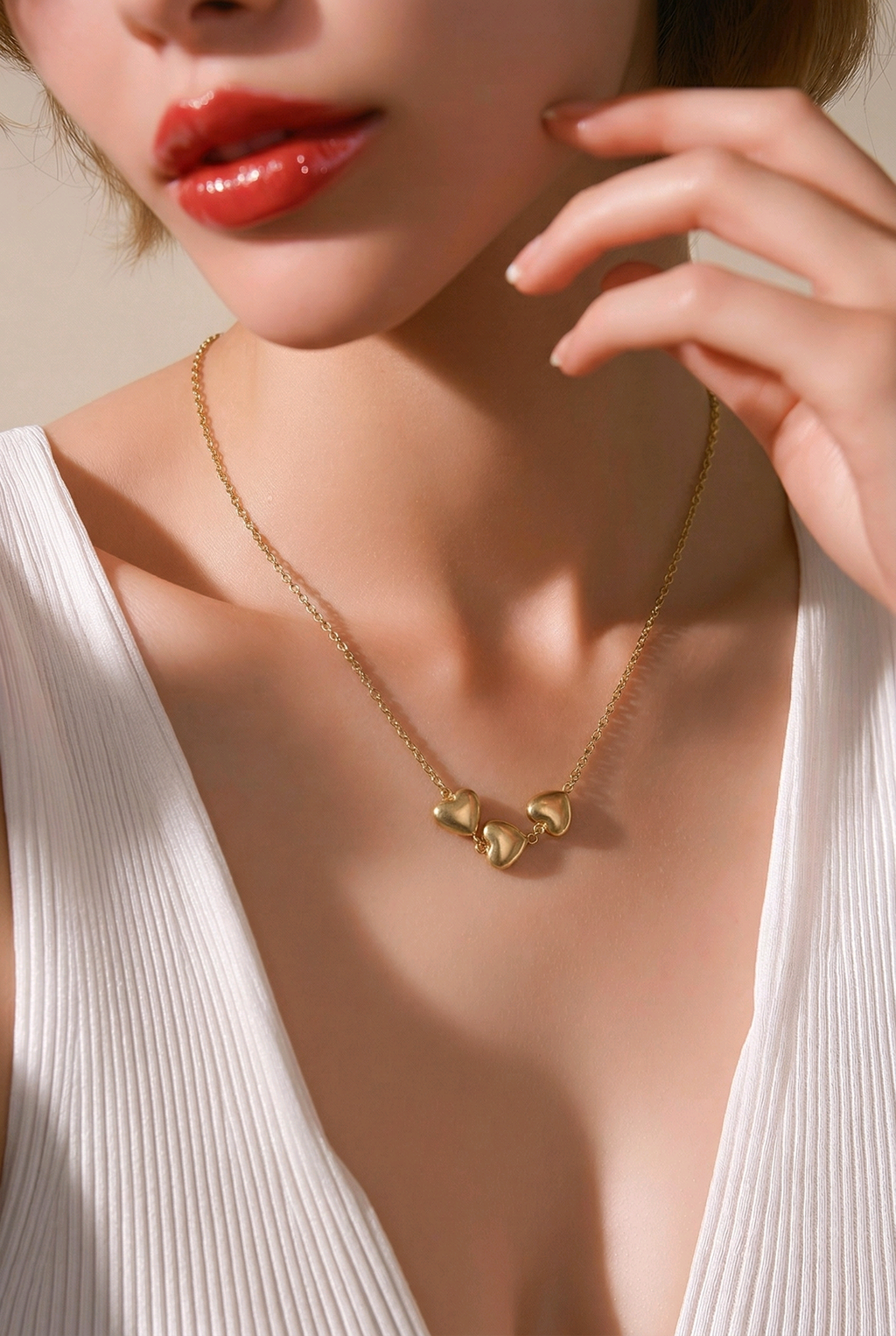 Trinity Heart Necklace