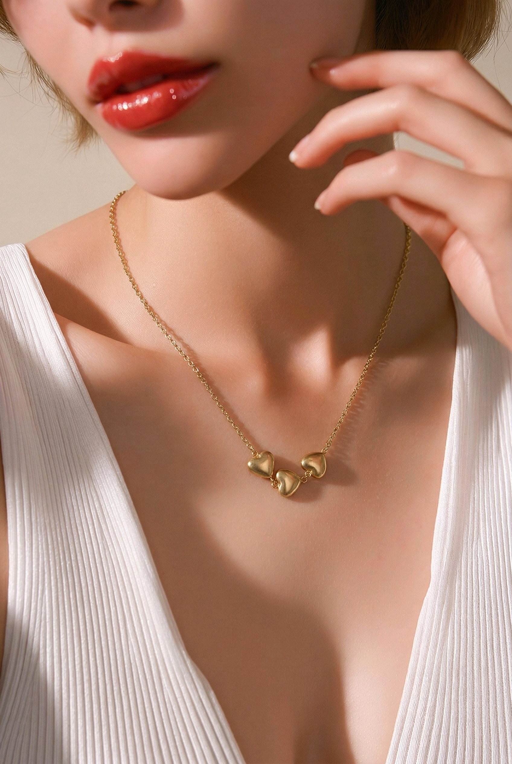 Trinity Heart Necklace
