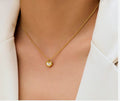 Golden Whisper Heart Necklace