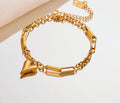 Velvet Heart Gold Bracelet