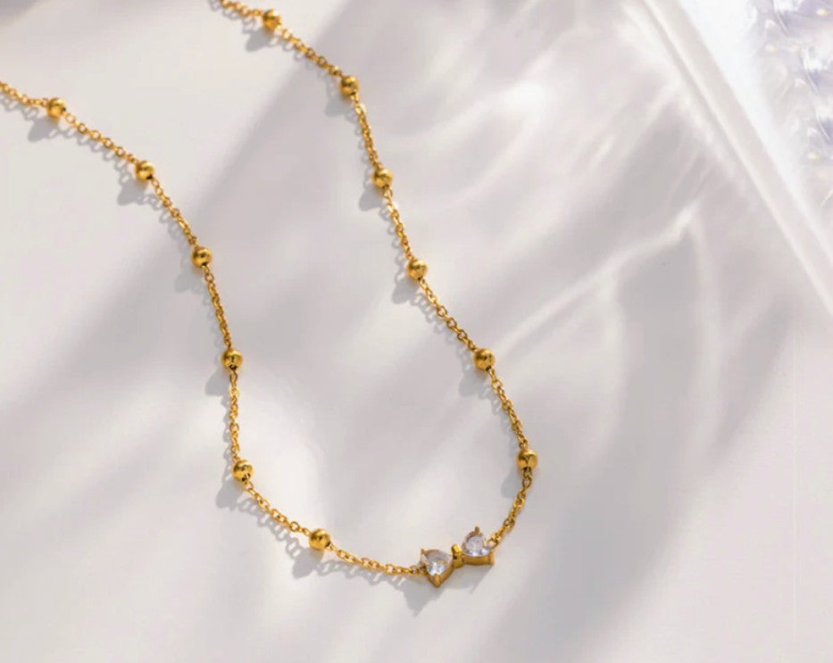 Starlit Duo Beaded Necklace