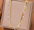 Celeste Gold Crystal Necklace