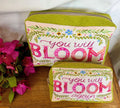 Travel makeup pouch - You will Bloom